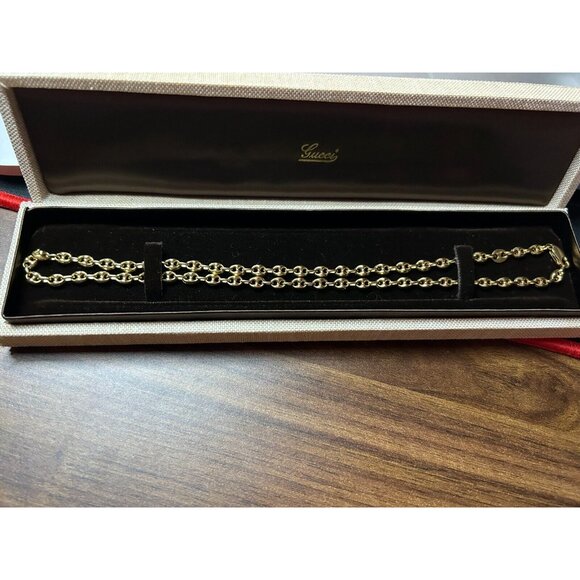 Gucci GG Flexible Mariners Link Necklace in 18kt Yellow Gold 17 1/2' 13,69 grams - Picture 12 of 12